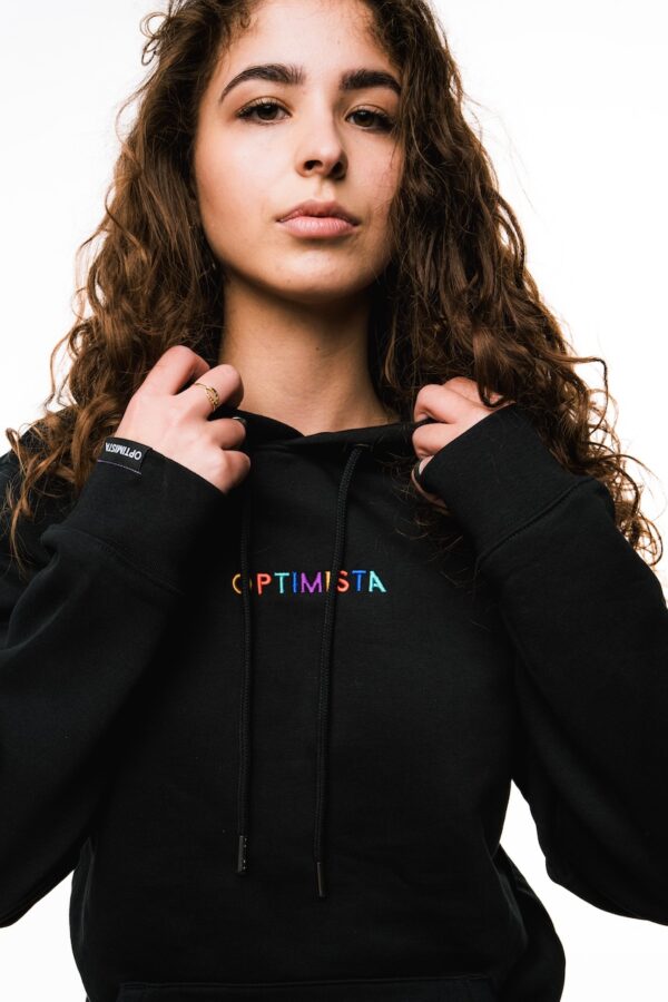 optimista black hoodie